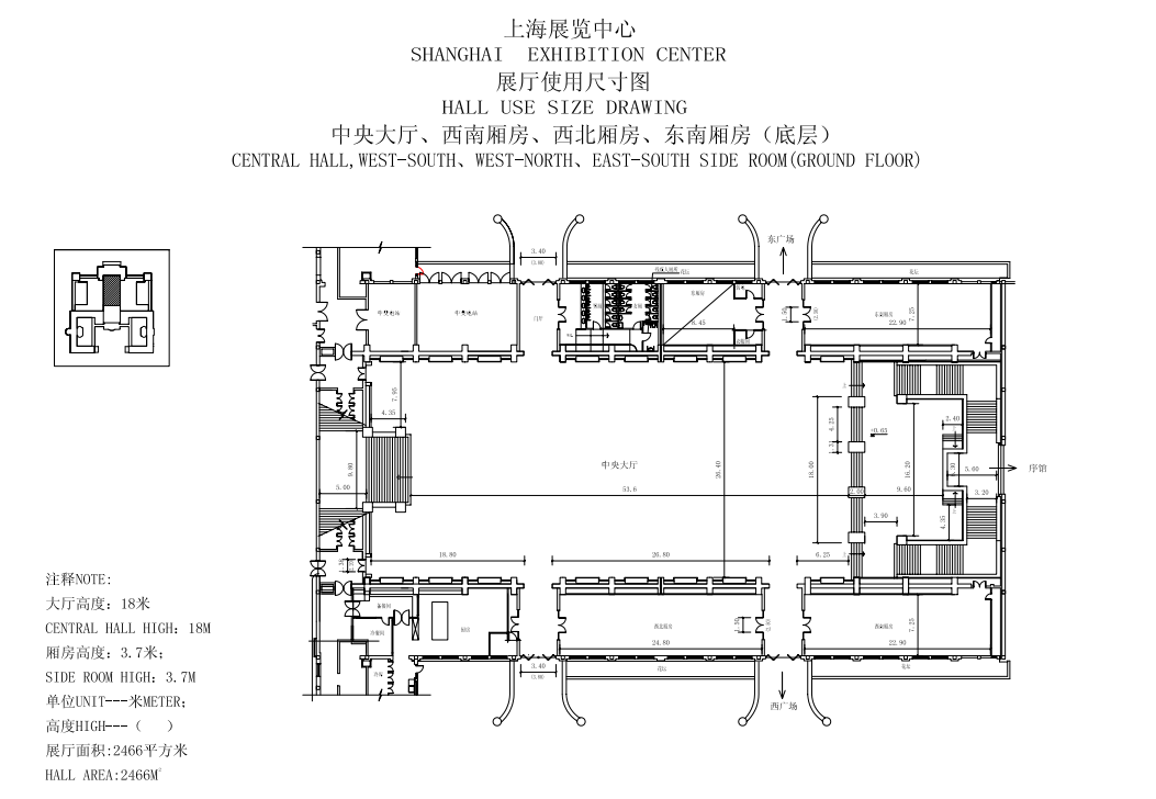 上海展览中心平面图图片